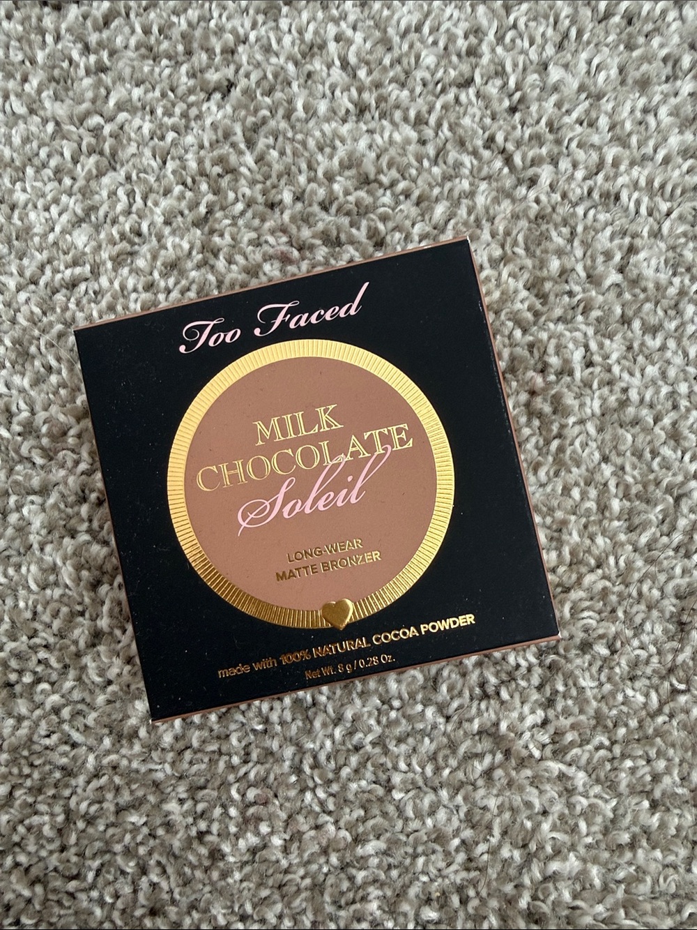 Too Faced Milk Chocolate Soleil Bronzer Compact in Brown & Gold